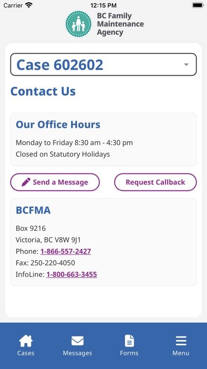 BC Family Maintenance Agency .